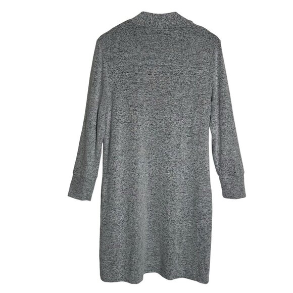 Soma Womens Large Heather Gray Soft Open Cardigan Loungewear Robe Pockets Rayon - Picture 2 of 11